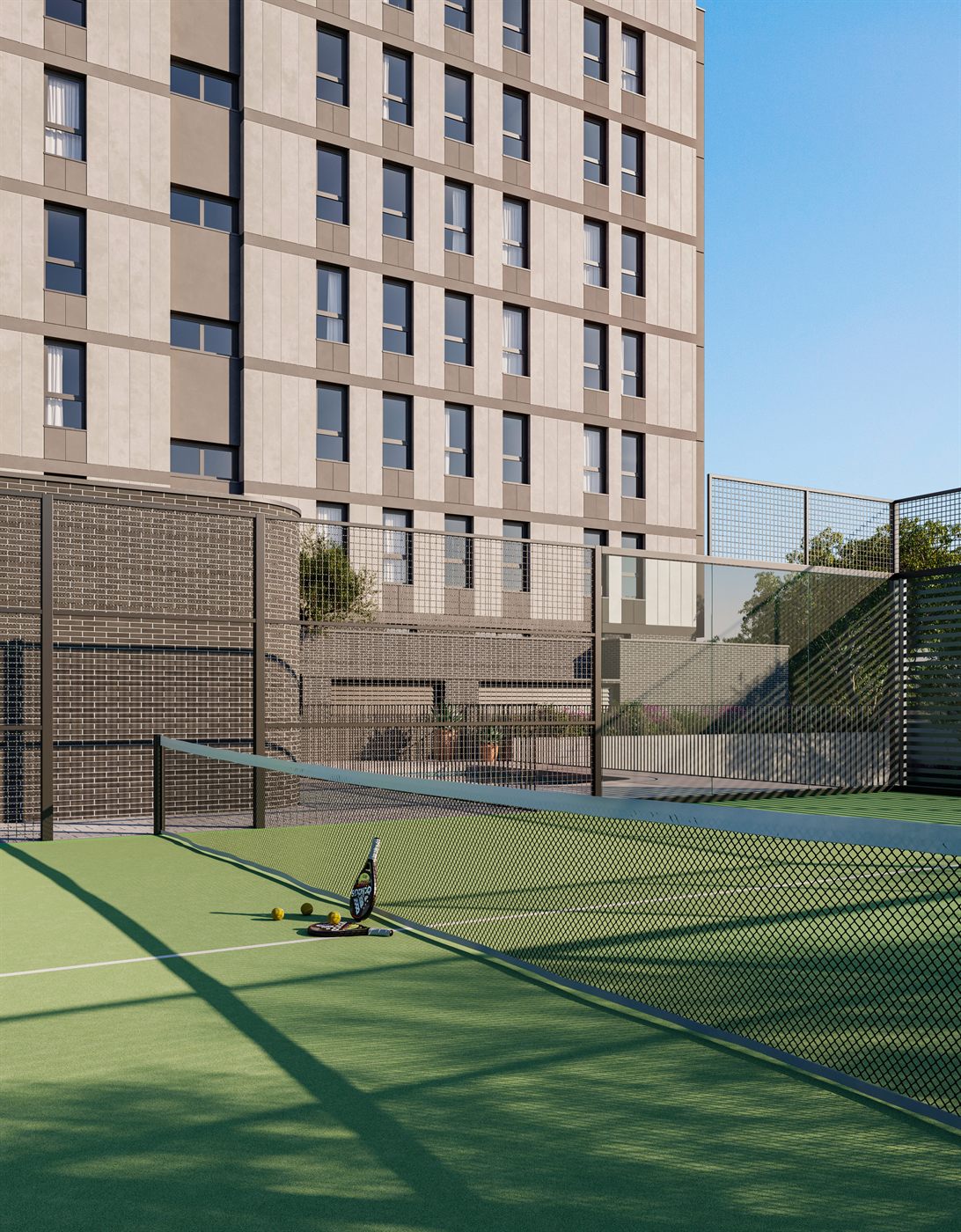 Pista de pádel del residencial Ardea